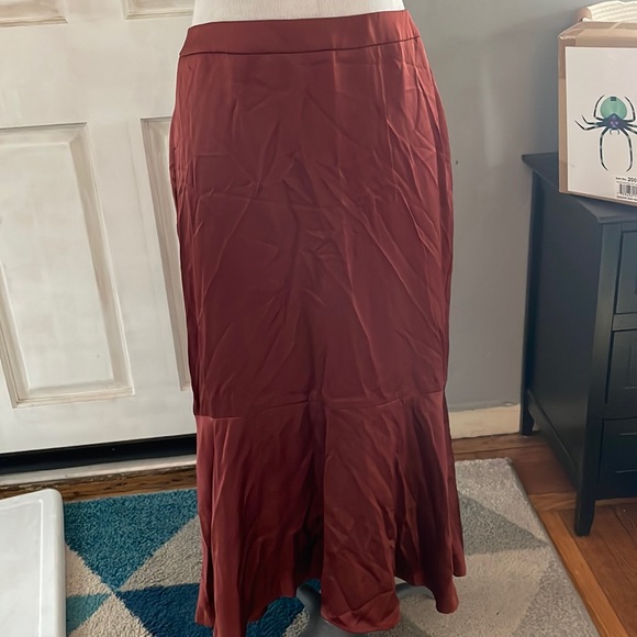 Express Brick Red Maxi Skirt. Size 8 - Picture 1 of 5
